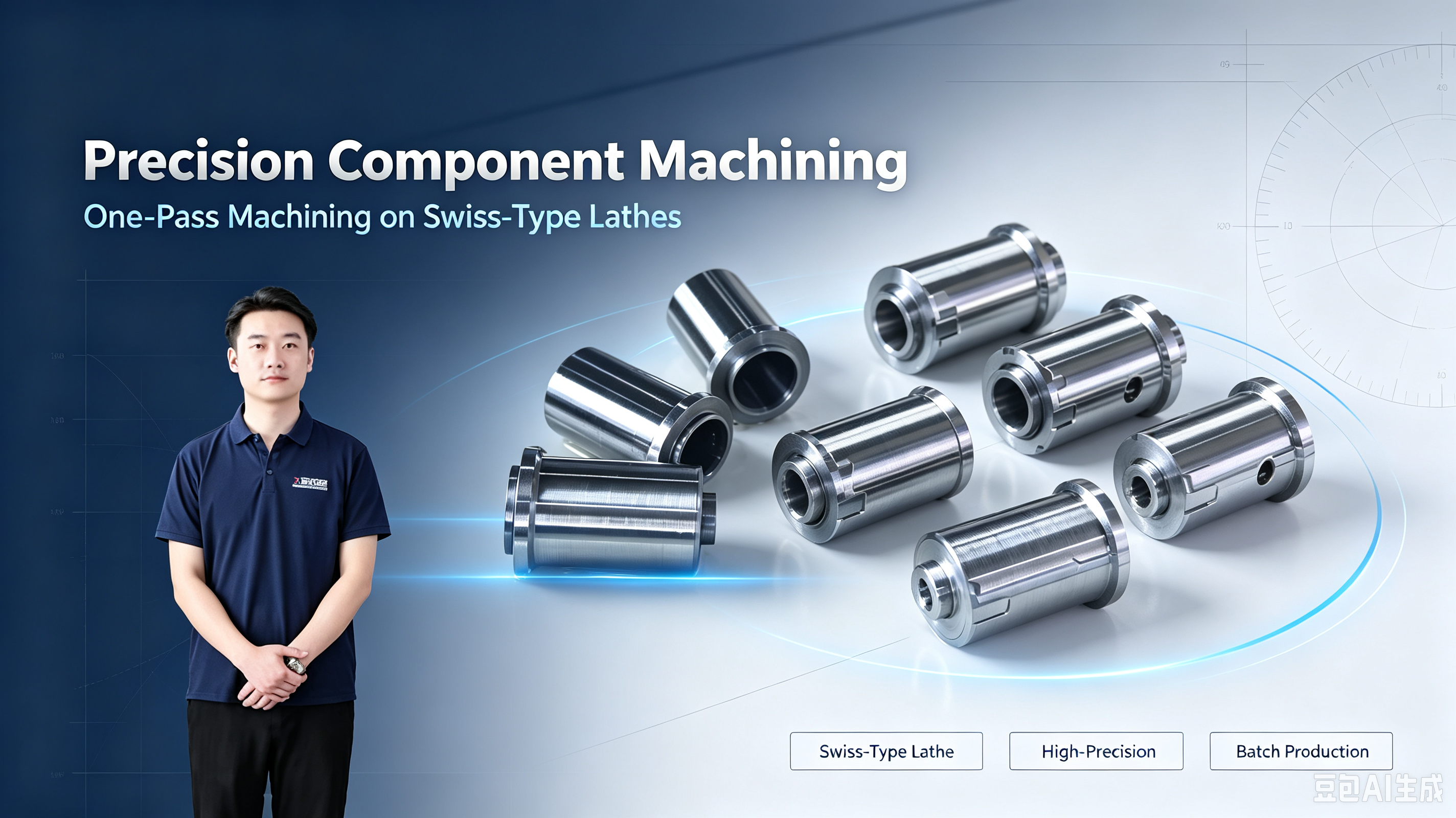 Precision Machining on a Swiss-type CNC Lathe Full Process